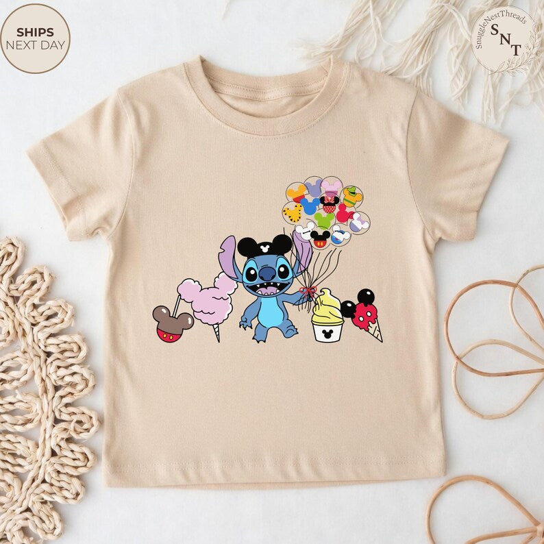 Stitch Mickey Ears Tee, Floral Heart Lilo And Graphic product image 4