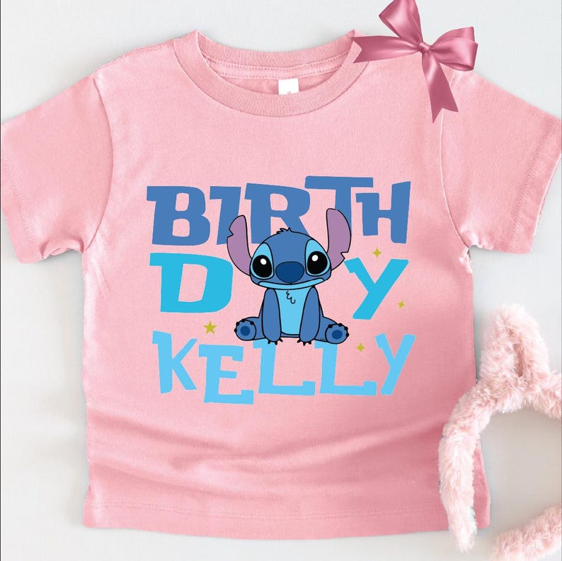 Custom Stitch Birthday Tee, Lilo And Shirt product image 1