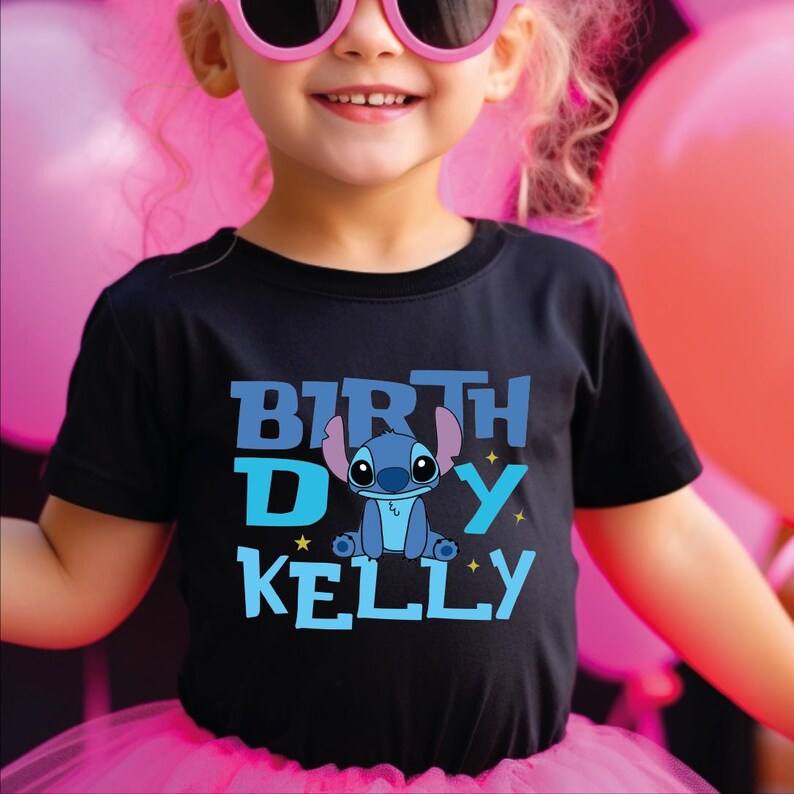 Custom Stitch Birthday Tee, Lilo And Shirt product image 2