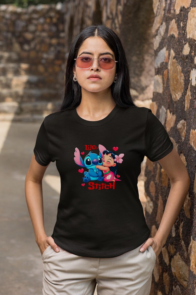 Lilo and Stitch DTF Transfer, Tropical Friendship Shirt product image 3