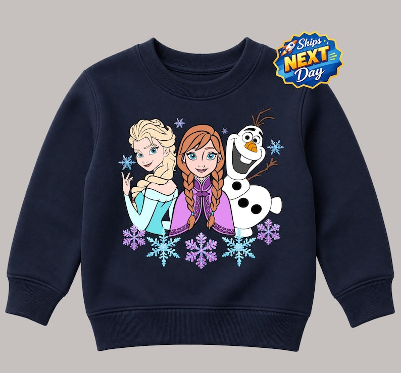 Frozen Elsa Anna and Olaf Sweatshirt Disney Princess product image 1