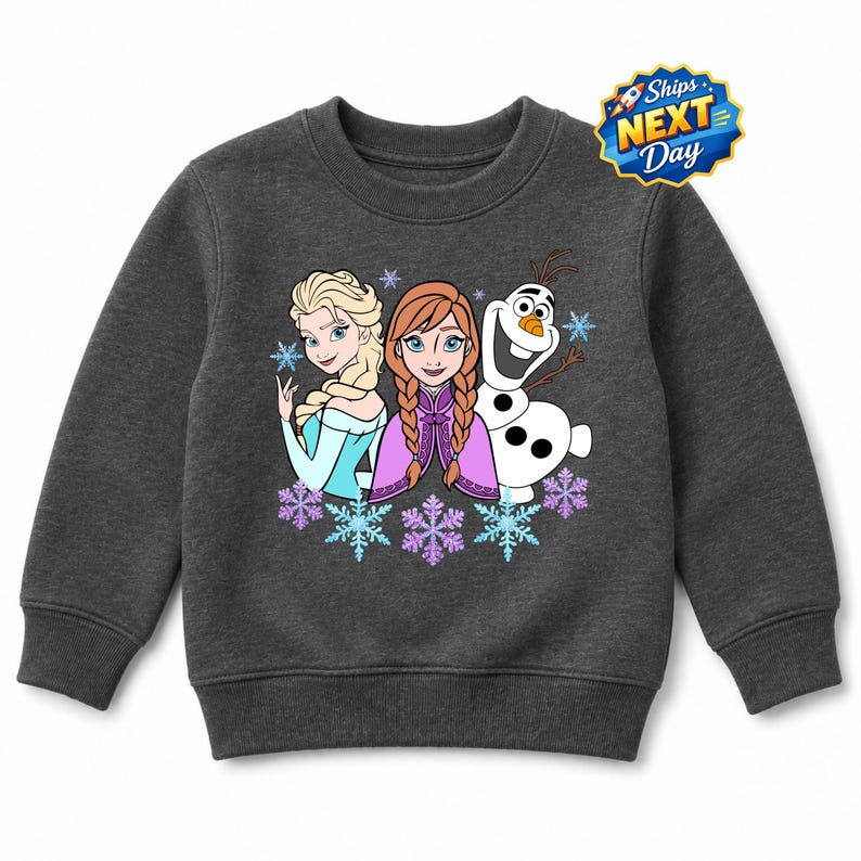 Frozen Elsa Anna and Olaf Sweatshirt Disney Princess product image 5