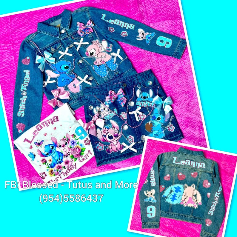 Junk outfit for Girls - Junk Skirts - Lilo Stitch Angel inspired Junk Outfit - Junk Outfit (READ DETAILS PLEASE)