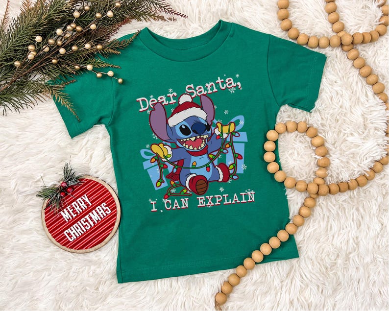 Dear Santa I Can Explain Sweatshirt, Stitch Christmas product image 5