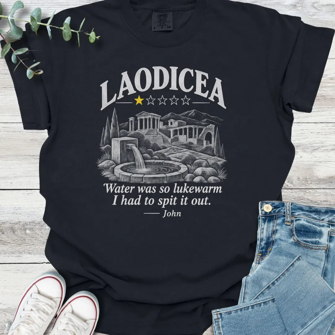 Laodicea Review T-Shirt product image 2