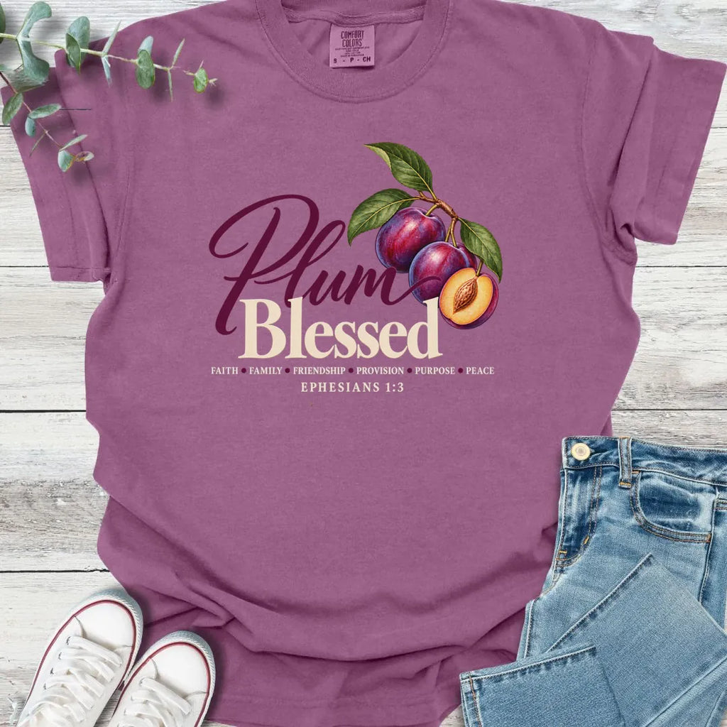 Plum Blessed T-Shirt product image 1