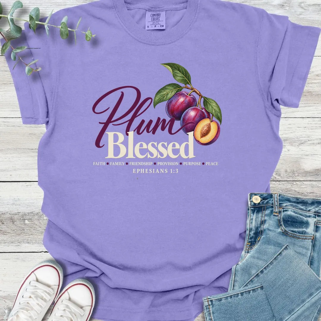 Plum Blessed T-Shirt product image 7