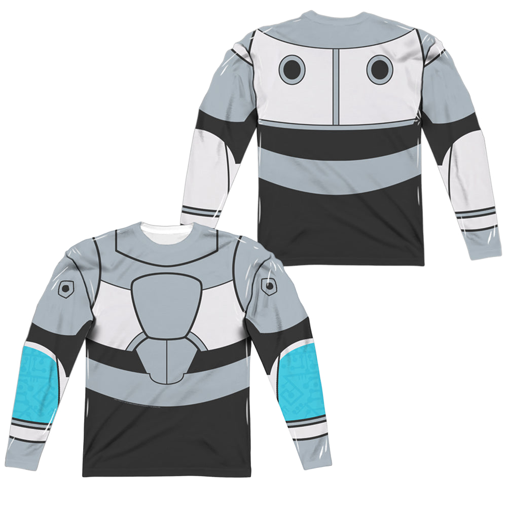 Teen Titans Go! Cyborg Uniform (Front/Back Print) - Men's All-Over Print Long Sleeve