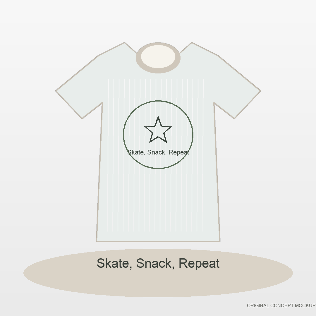 Retro Roller Rink Night original POD T-shirt artwork