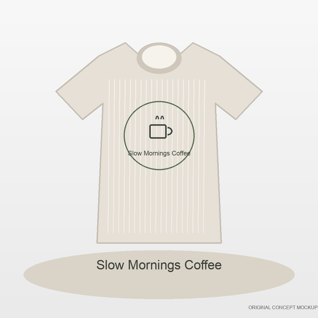 Quiet Morning Coffee original POD T-shirt artwork