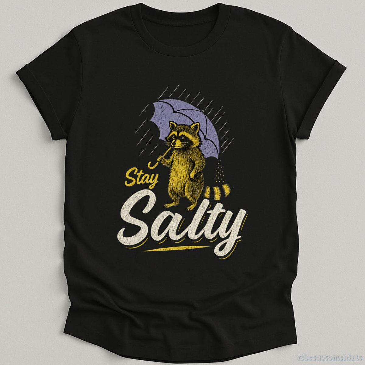 Stay Salty Funny Raccoon Shirt product image 2