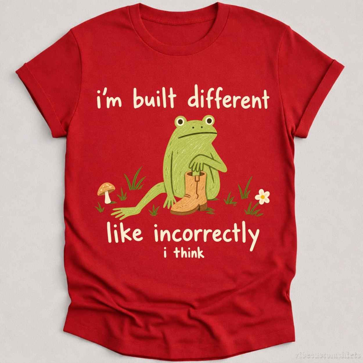 I'm Build Different Like Incorrectly I Think Frog Shirt product image 3
