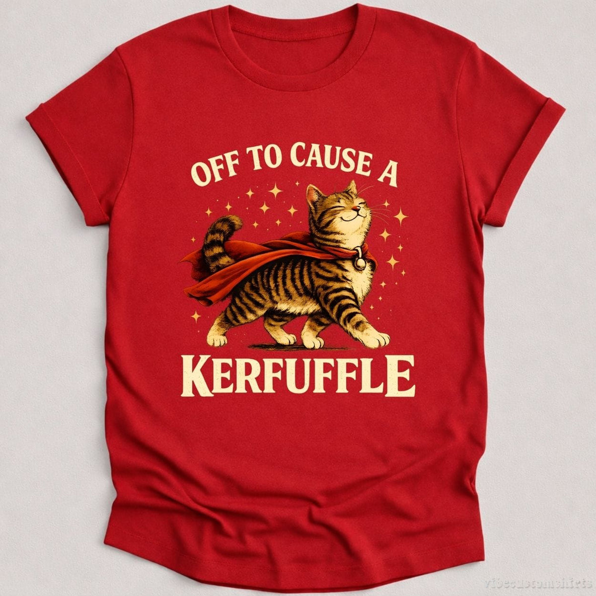 Off To Cause A Kerfuffle Funny Cat Shirt product image 1