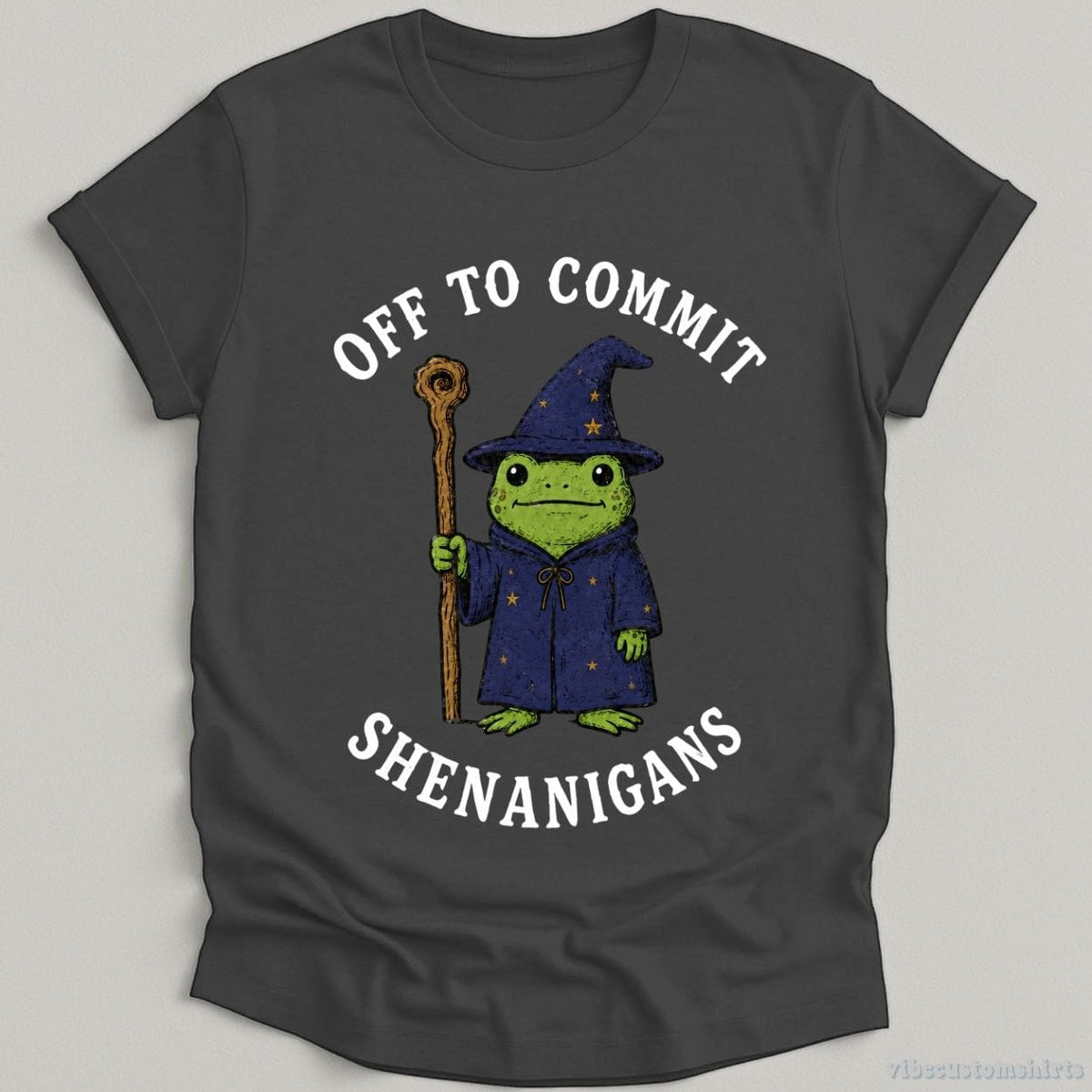 Off To Commit Shenanigans Wizard Frog Shirt product image 2