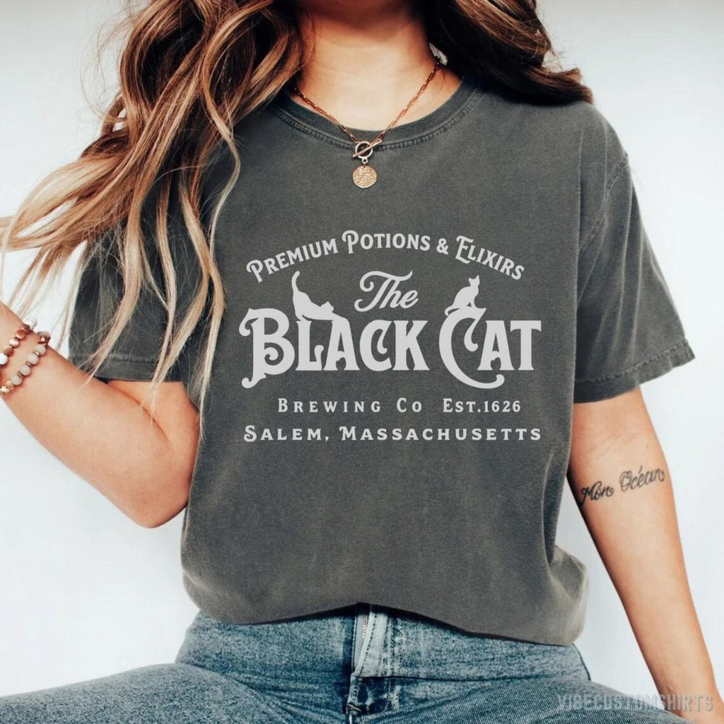 Salem Black Cat Witchy Halloween Shirt product image 1