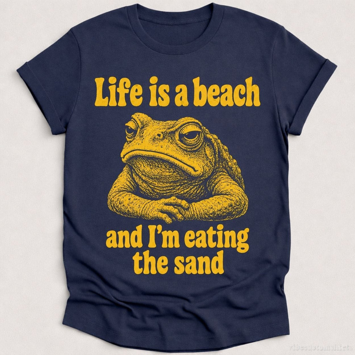 Life is a Beach and I'm Eating The Sand Frog Shirt product image 3