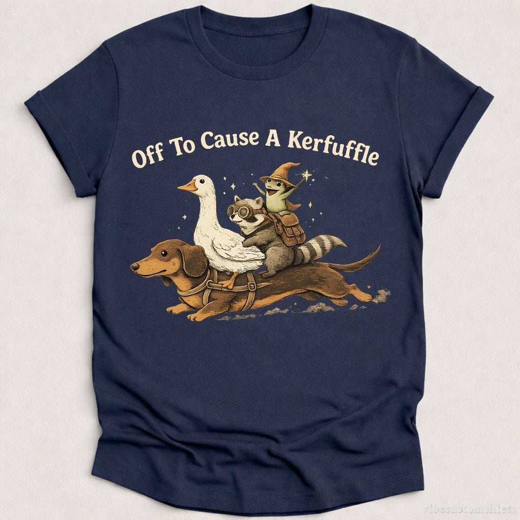 Off To Cause A Kerfuffle Funny Animal Adventure Shirt product image 1