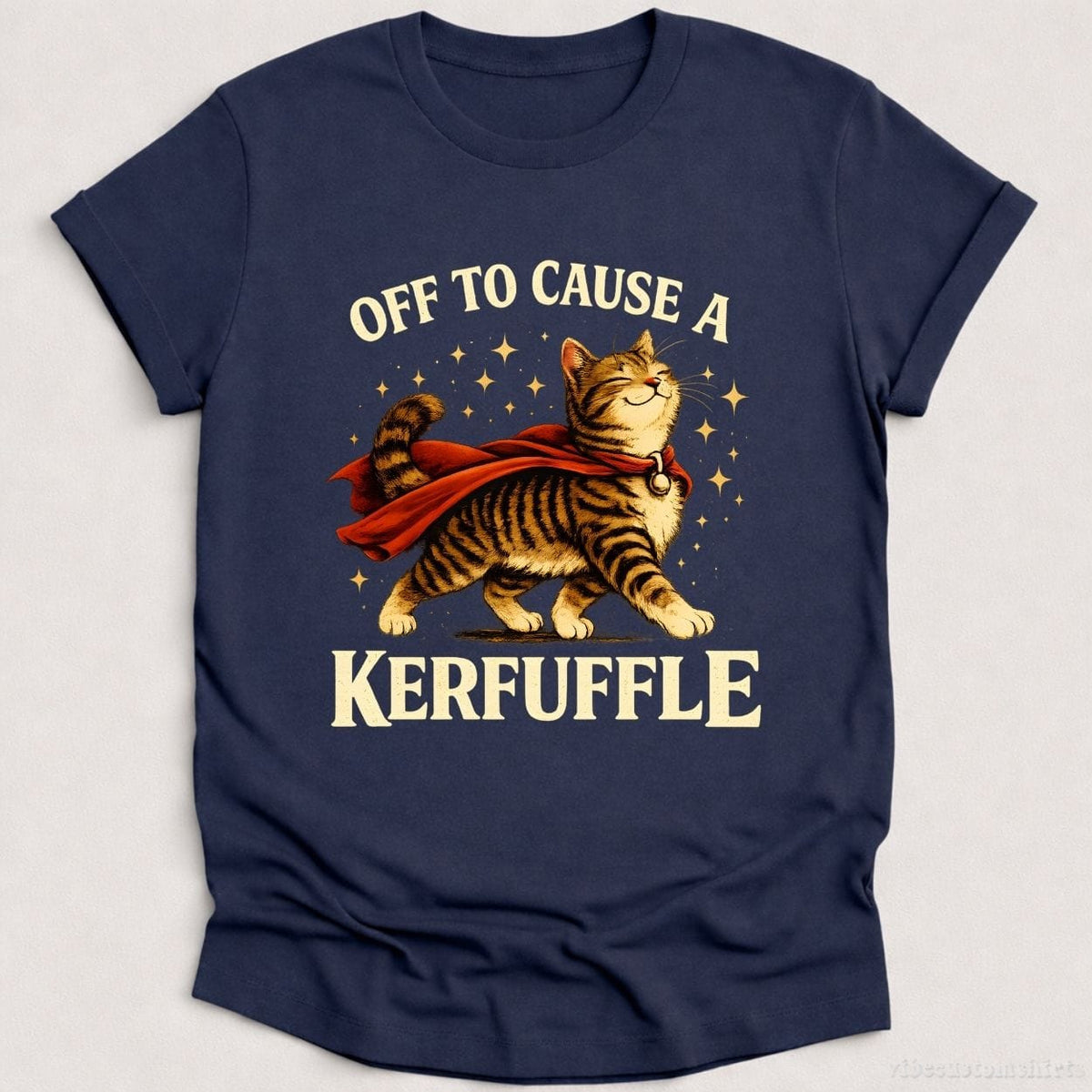 Off To Cause A Kerfuffle Funny Cat Shirt product image 3