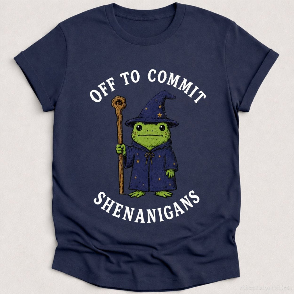 Off To Commit Shenanigans Wizard Frog Shirt product image 1