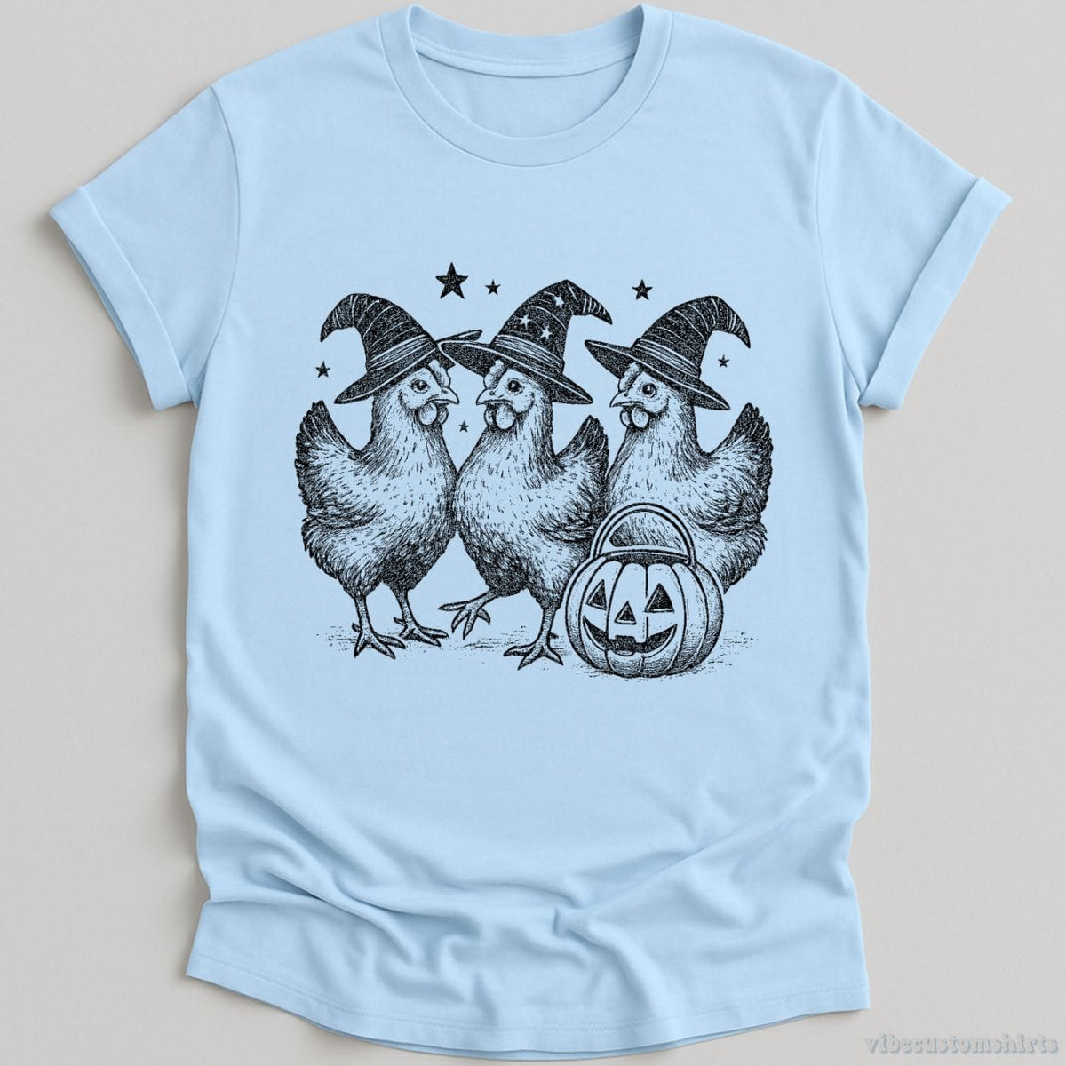 Chicken Witches Funny Halloween Shirt product image 3