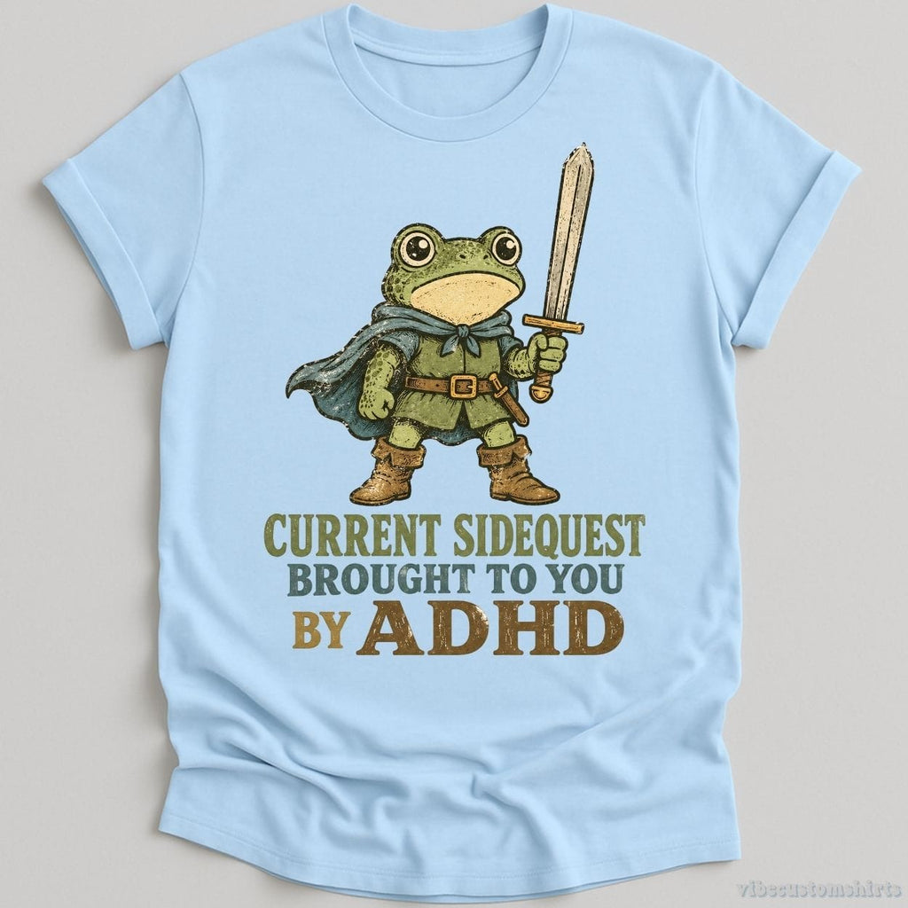 Current SideQuest Brought To You By Adhd Frog Shirt product image 4
