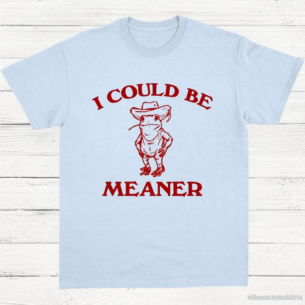 I Could Be Meaner Cowboy Frog Shirt product image 4