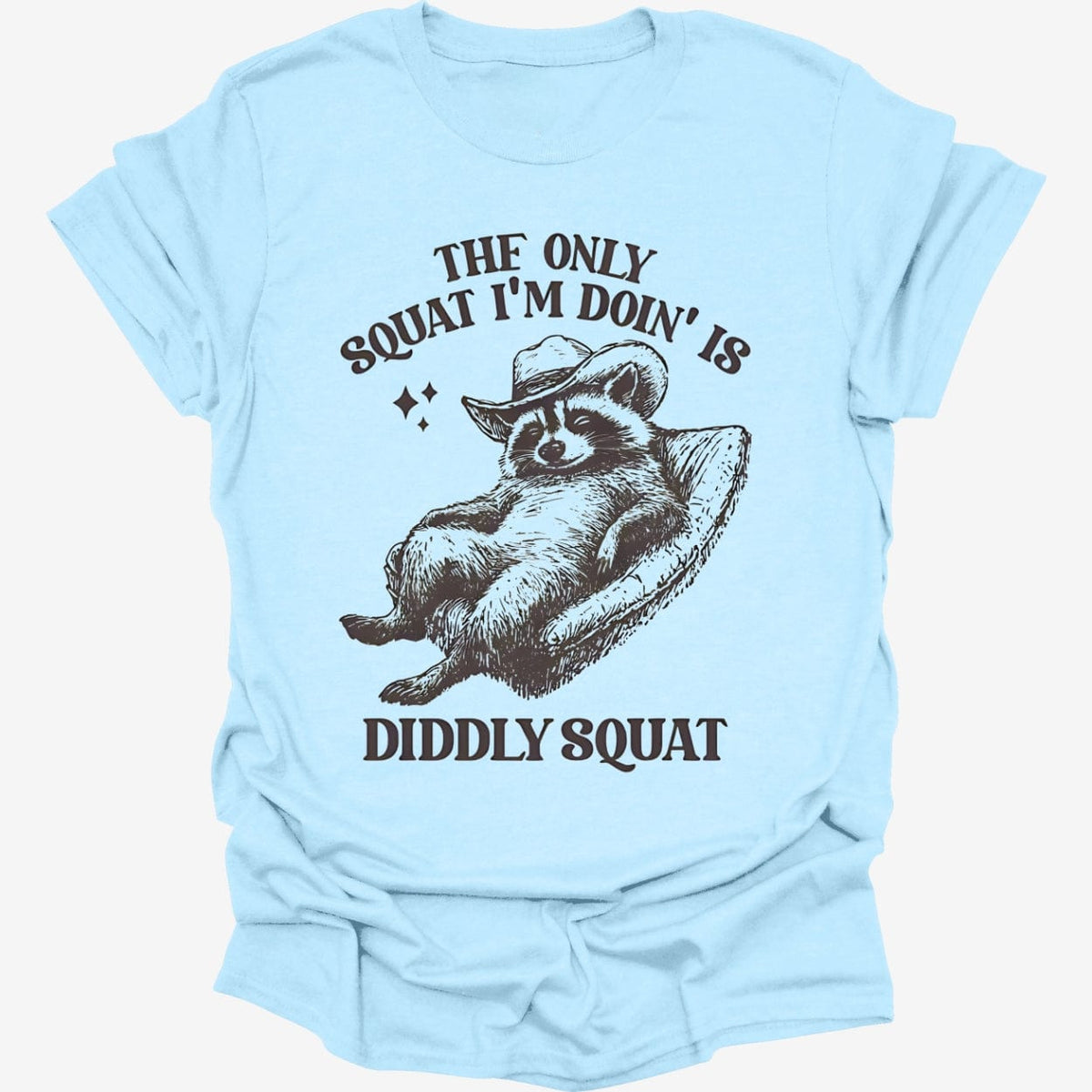 The Only Squat I’m Doin Is Diddly Funny Raccoon Shirt product image 3