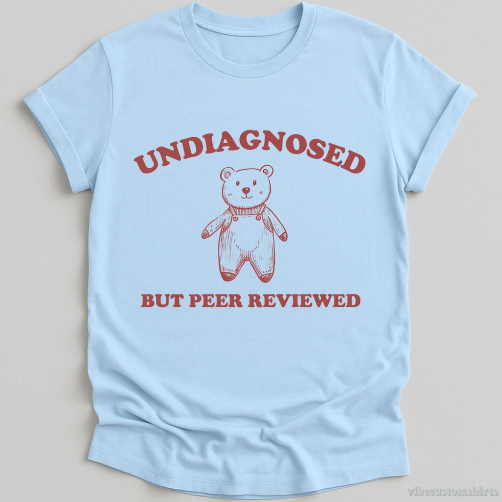 Undiagnosed But Peer Reviewed Cartoon Bear Meme Shirt product image 3