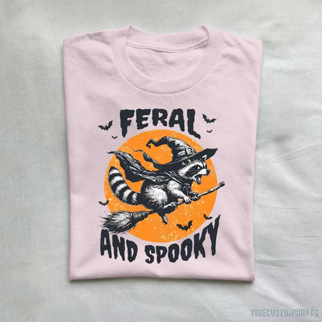 Feral and Spooky Raccoon Halloween T-Shirt product image 4