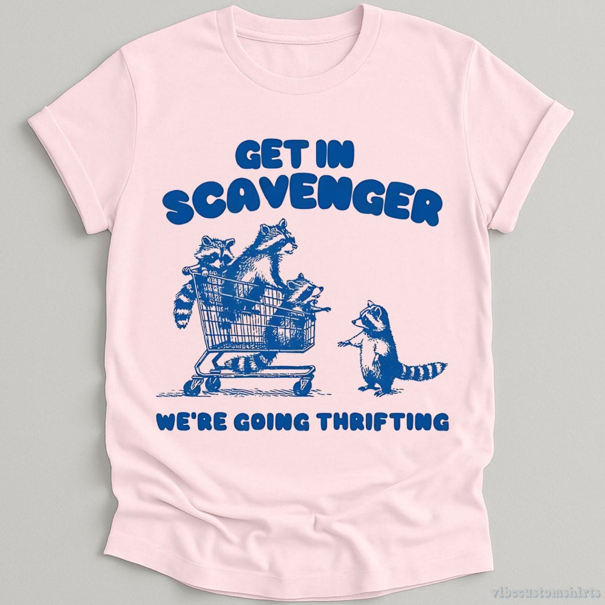 Get in Scavenger We're Going Thrifting Raccoon Shirt product image 4