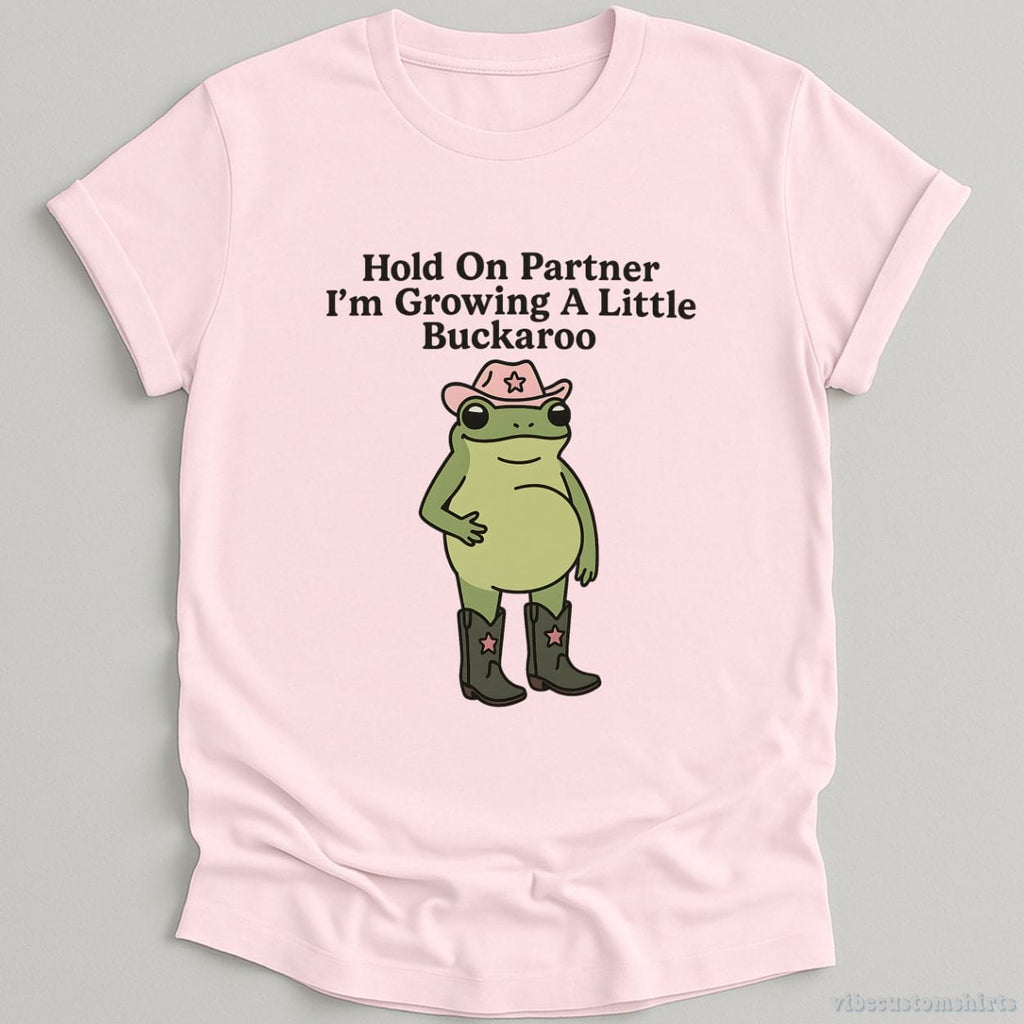 Hold On Partner I'm Growing A Little Buckaroo Shirt product image 4