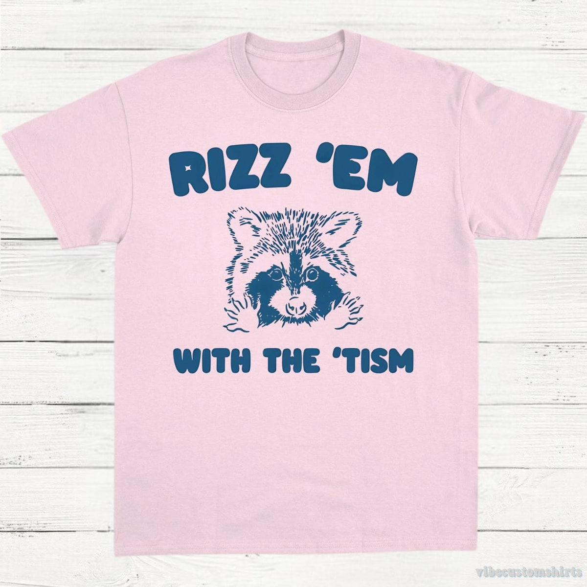 Rizz Em With The Tism Funny Raccoon T-Shirt product image 4