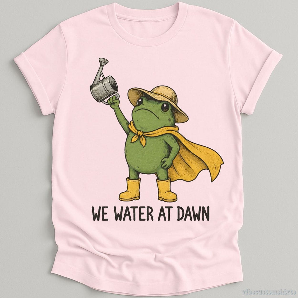 We Water At Dawn Gardener Frog Shirt product image 5