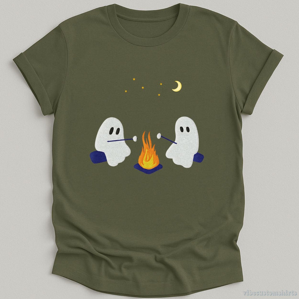 Cute Ghosts Camping Halloween Shirt product image 4