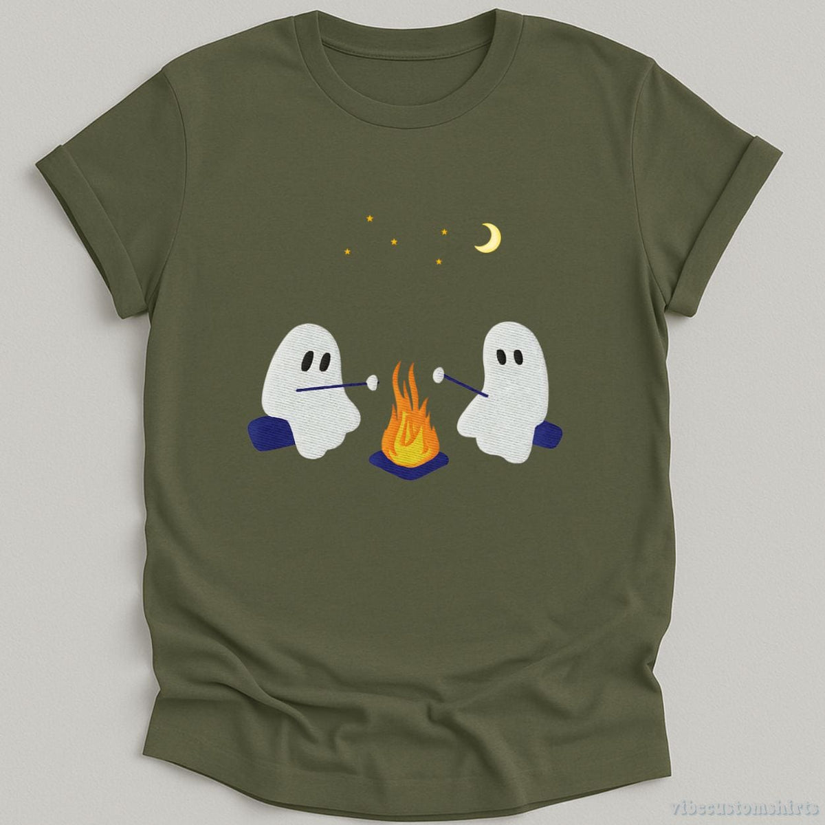 Cute Ghosts Camping Halloween Shirt product image 4