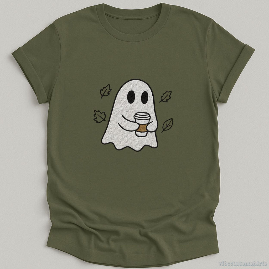 Funny Ghost Halloween Coffee Lover Shirt product image 3