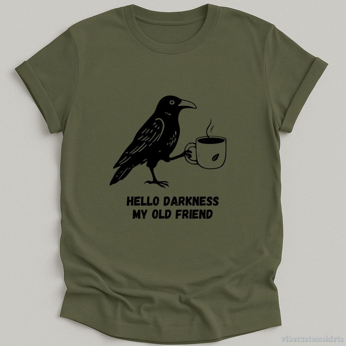 Hello Darkness My Old Friend Raven Crow Shirt product image 5