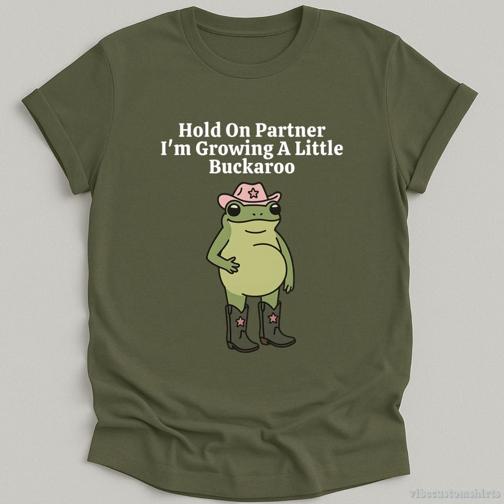 Hold On Partner I'm Growing A Little Buckaroo Shirt product image 6