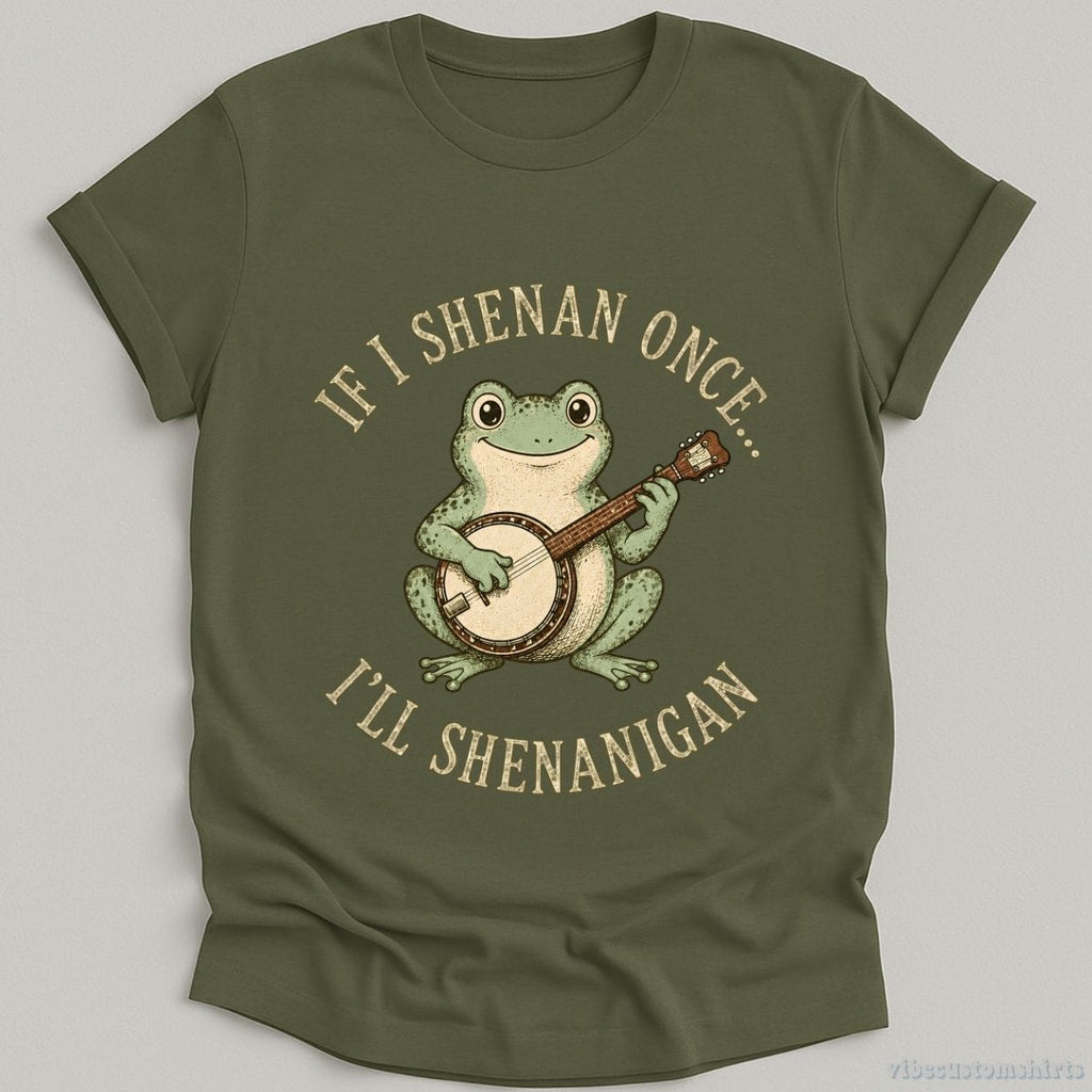 If I Shenan Once I'll Shenanigan Frog With Banjo Shirt product image 5