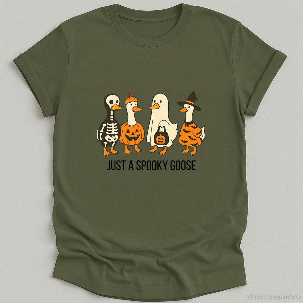Just A Spooky Goose Halloween Shirt product image 5