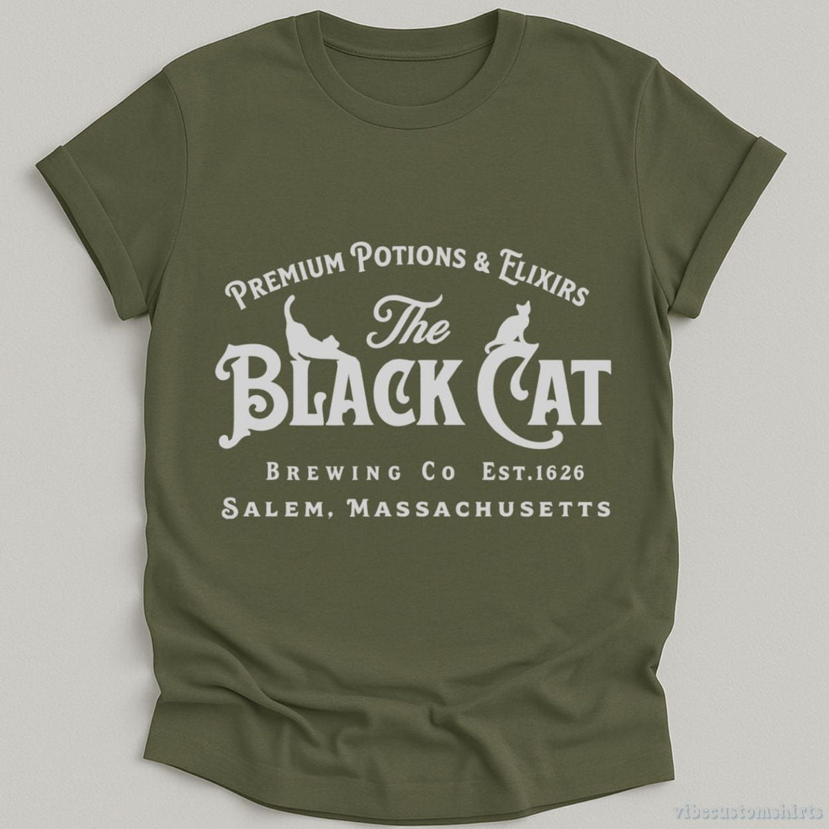 Salem Black Cat Witchy Halloween Shirt product image 3