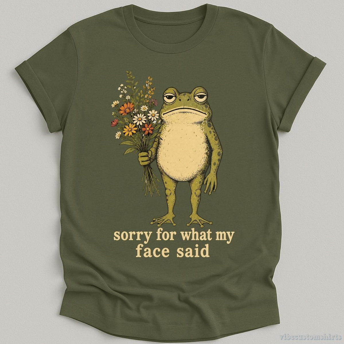 Sorry For What My Face Said Frog Shirt product image 5