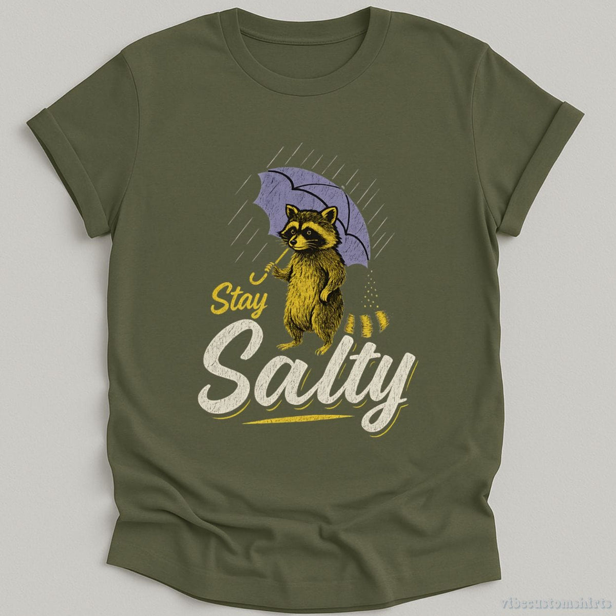 Stay Salty Funny Raccoon Shirt product image 3