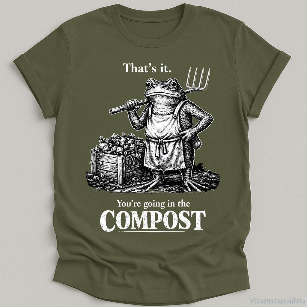 That's it You're Going in the Compost Vintage Frog Shirt product image 4