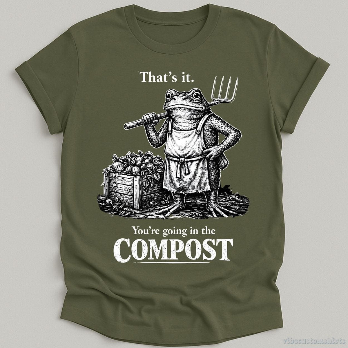That's it You're Going in the Compost Vintage Frog Shirt product image 4