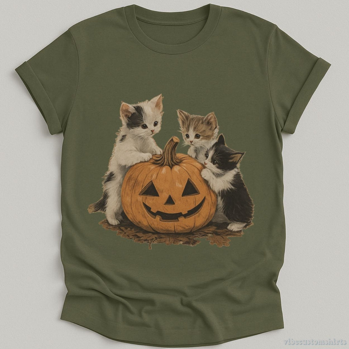 Vintage 90s Cat Retro Halloween Shirt product image 3