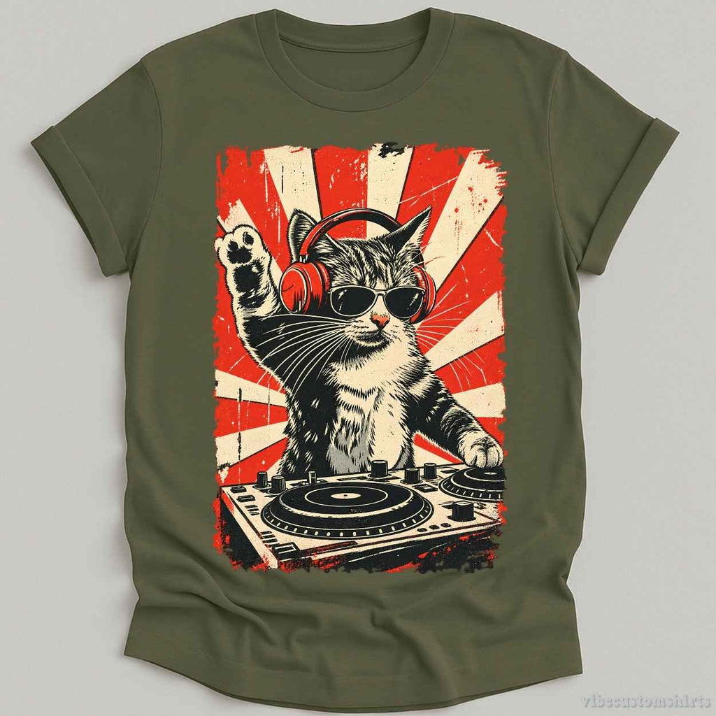 Vintage Dj Cool Cat Shirt product image 5