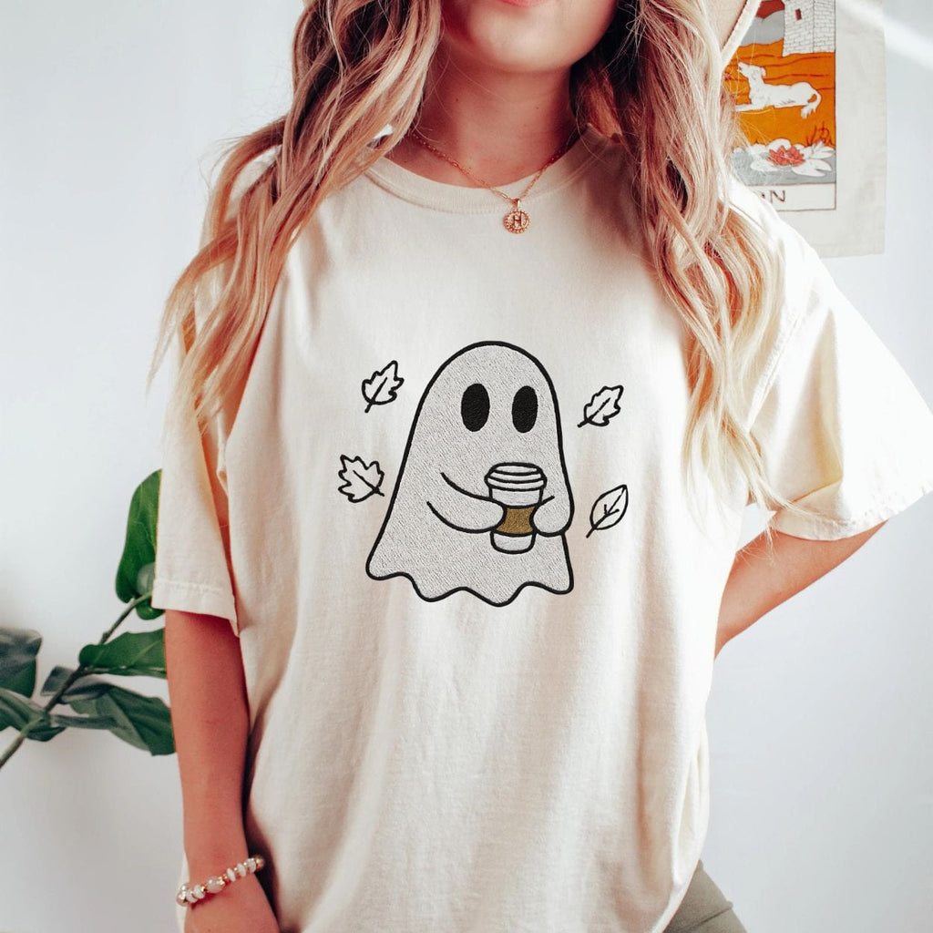 Funny Ghost Halloween Coffee Lover Shirt product image 2