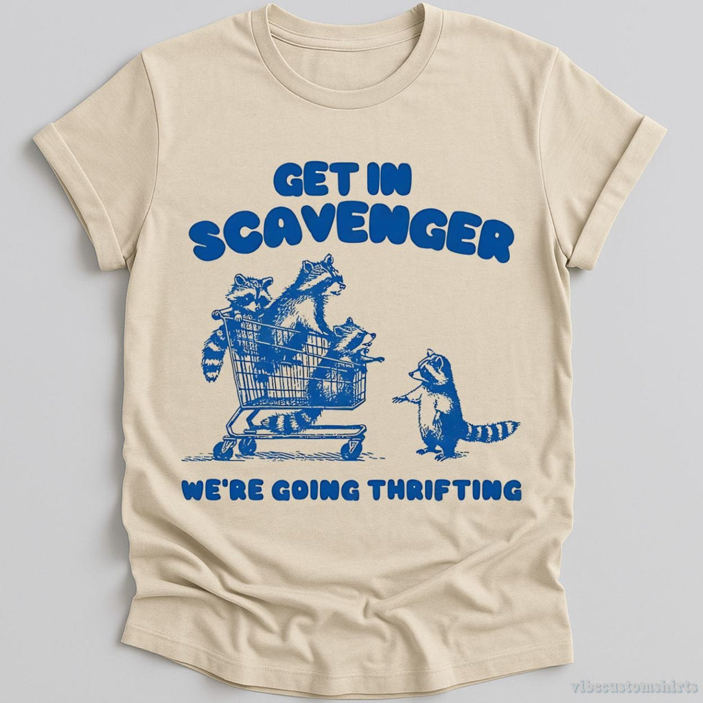Get in Scavenger We're Going Thrifting Raccoon Shirt product image 1