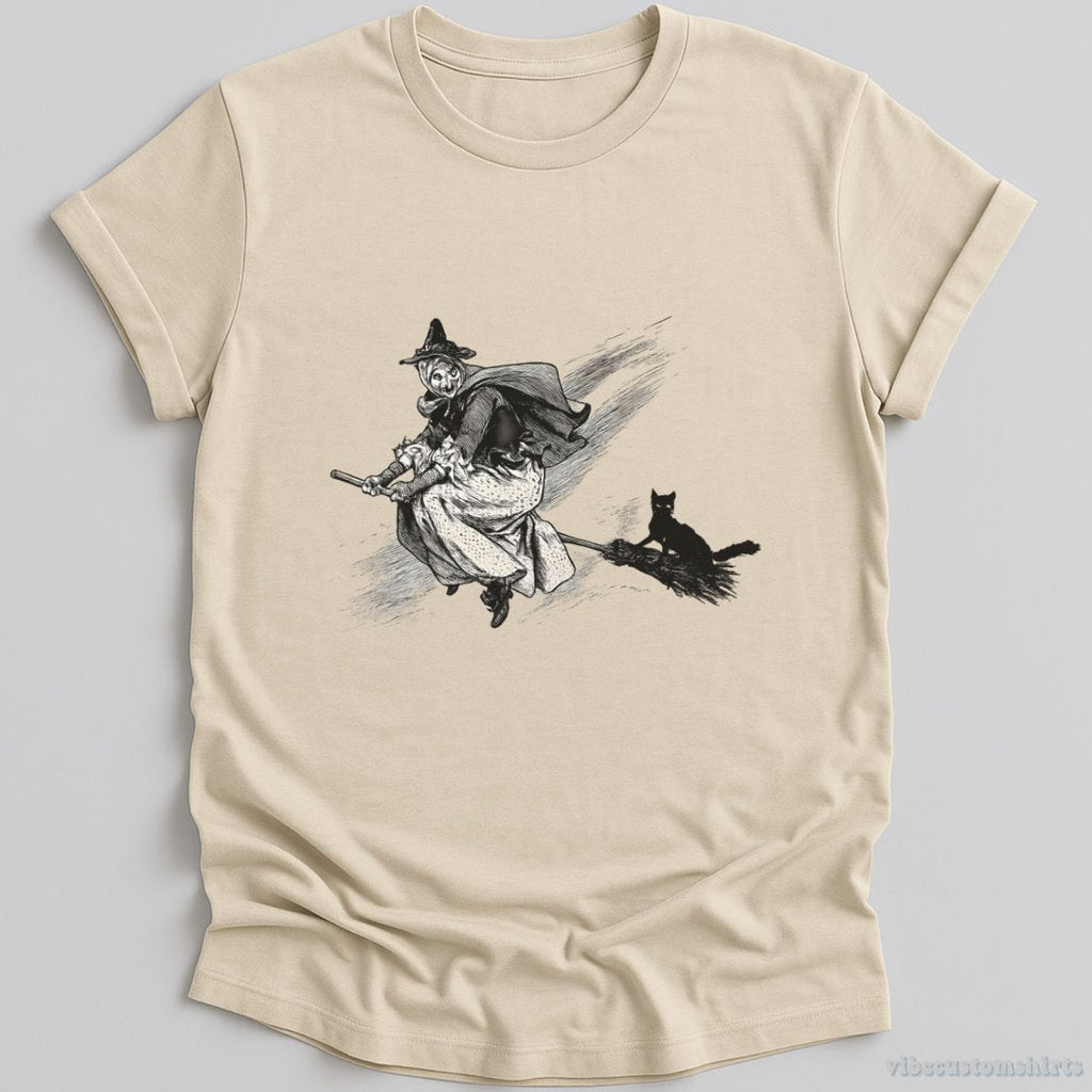 Halloween Witch Black Cat Vintage Shirt product image 3
